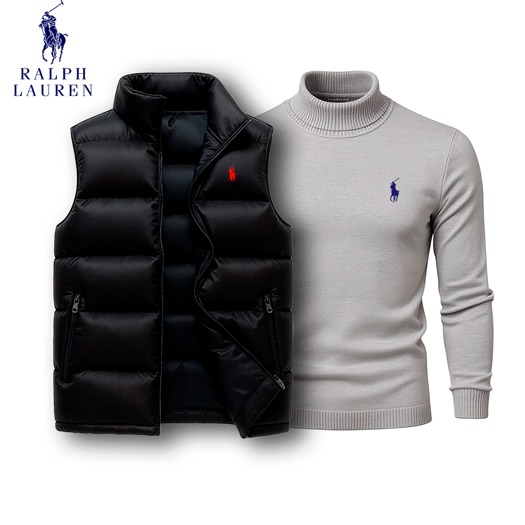 Ralph Lauren Puffer Vest & Turtleneck Set [COMBO]