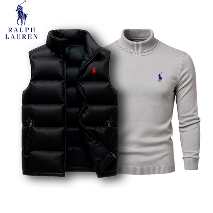 Ralph Lauren Puffer Vest & Turtleneck Set [COMBO]