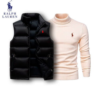 Ralph Lauren Puffer Vest & Turtleneck Set [COMBO]
