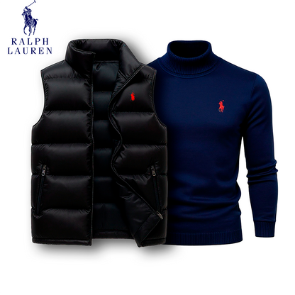 Ralph Lauren Puffer Vest & Turtleneck Set [COMBO]