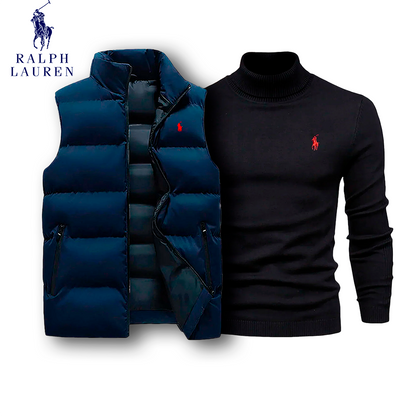 Ralph Lauren Puffer Vest & Turtleneck Set [COMBO]
