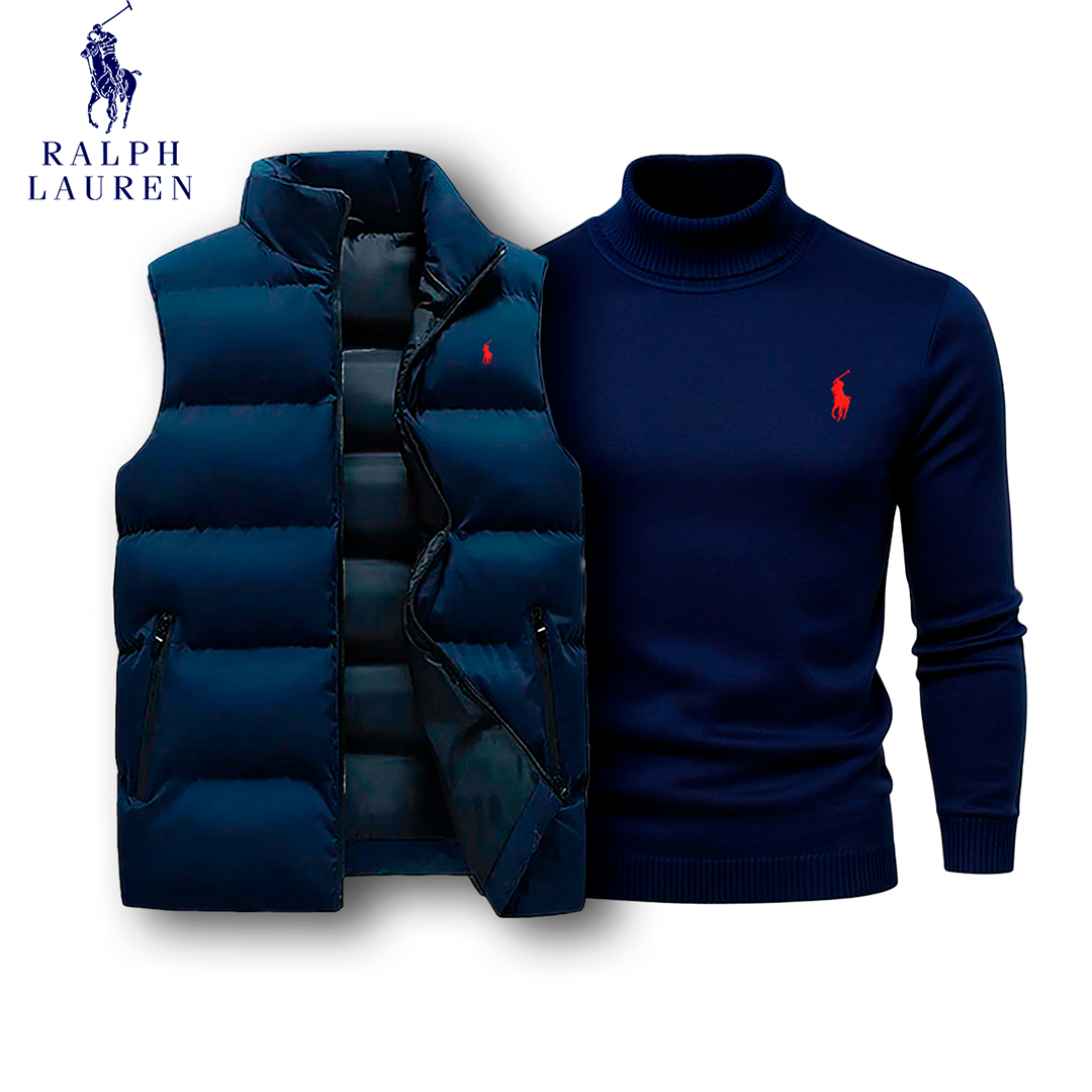 Ralph Lauren Puffer Vest & Turtleneck Set [COMBO]