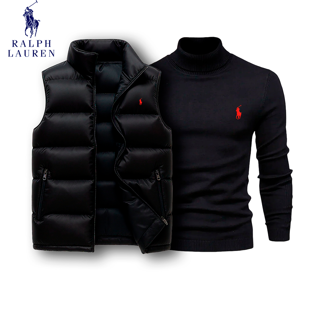 Ralph Lauren Puffer Vest & Turtleneck Set [COMBO]