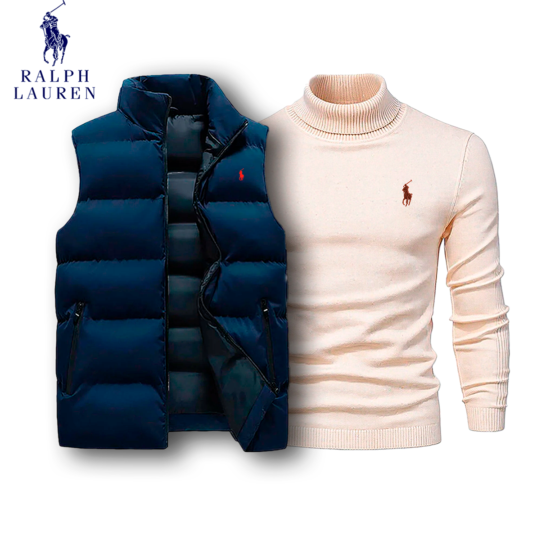 Ralph Lauren Puffer Vest & Turtleneck Set [COMBO]