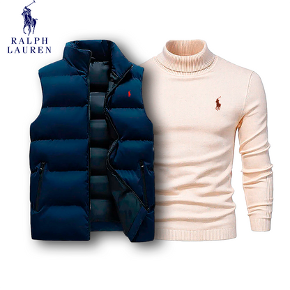 Ralph Lauren Puffer Vest & Turtleneck Set [COMBO]